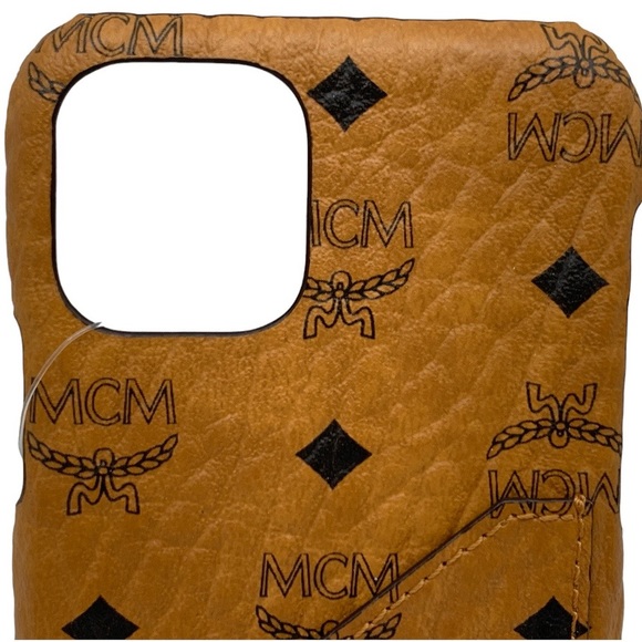 MCM iPhone 11 Pro Case Visetos Original in Cognac - Picture 3 of 9
